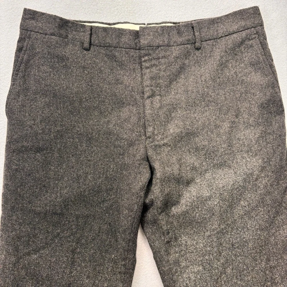 Polo Ralph Lauren‎ Dress Pant Mens 36x30 100% Merino Wool Gray Made in Italy